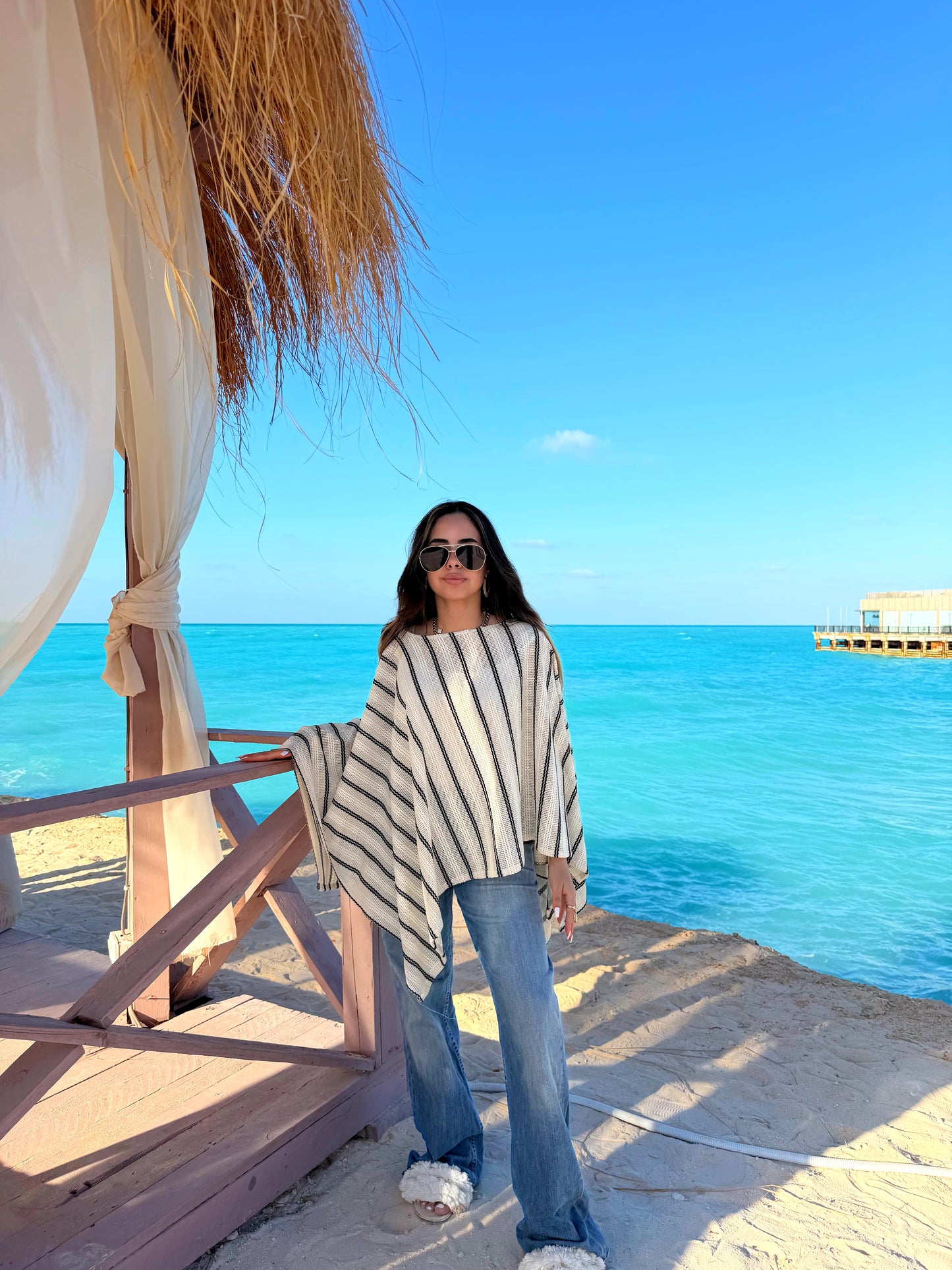 Striped Poncho