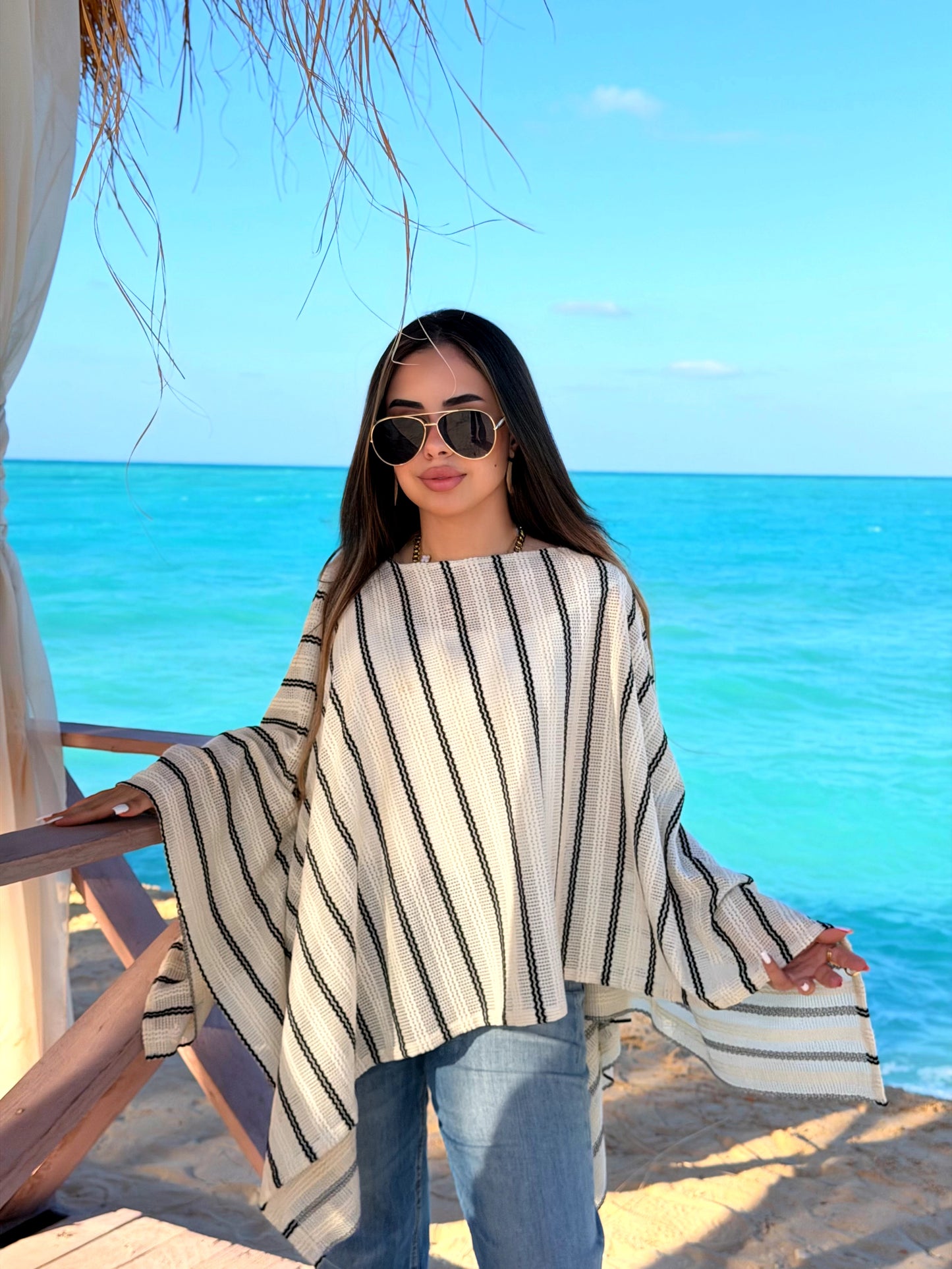 Striped Poncho