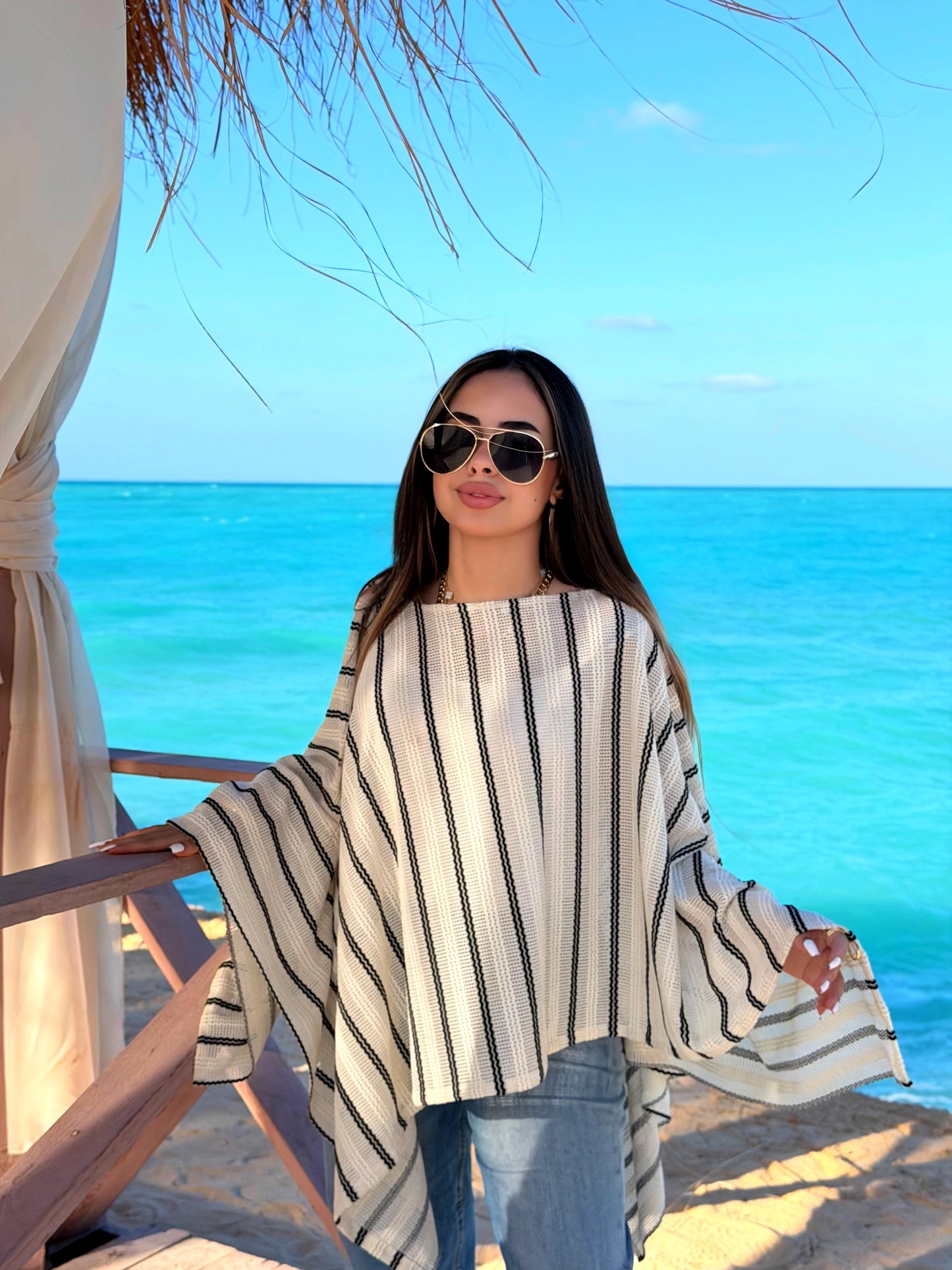 Striped Poncho