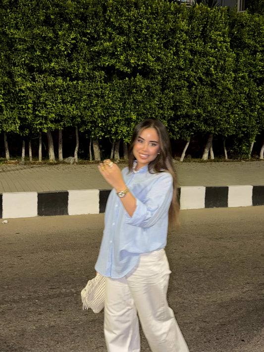 Striped Blue Chemise